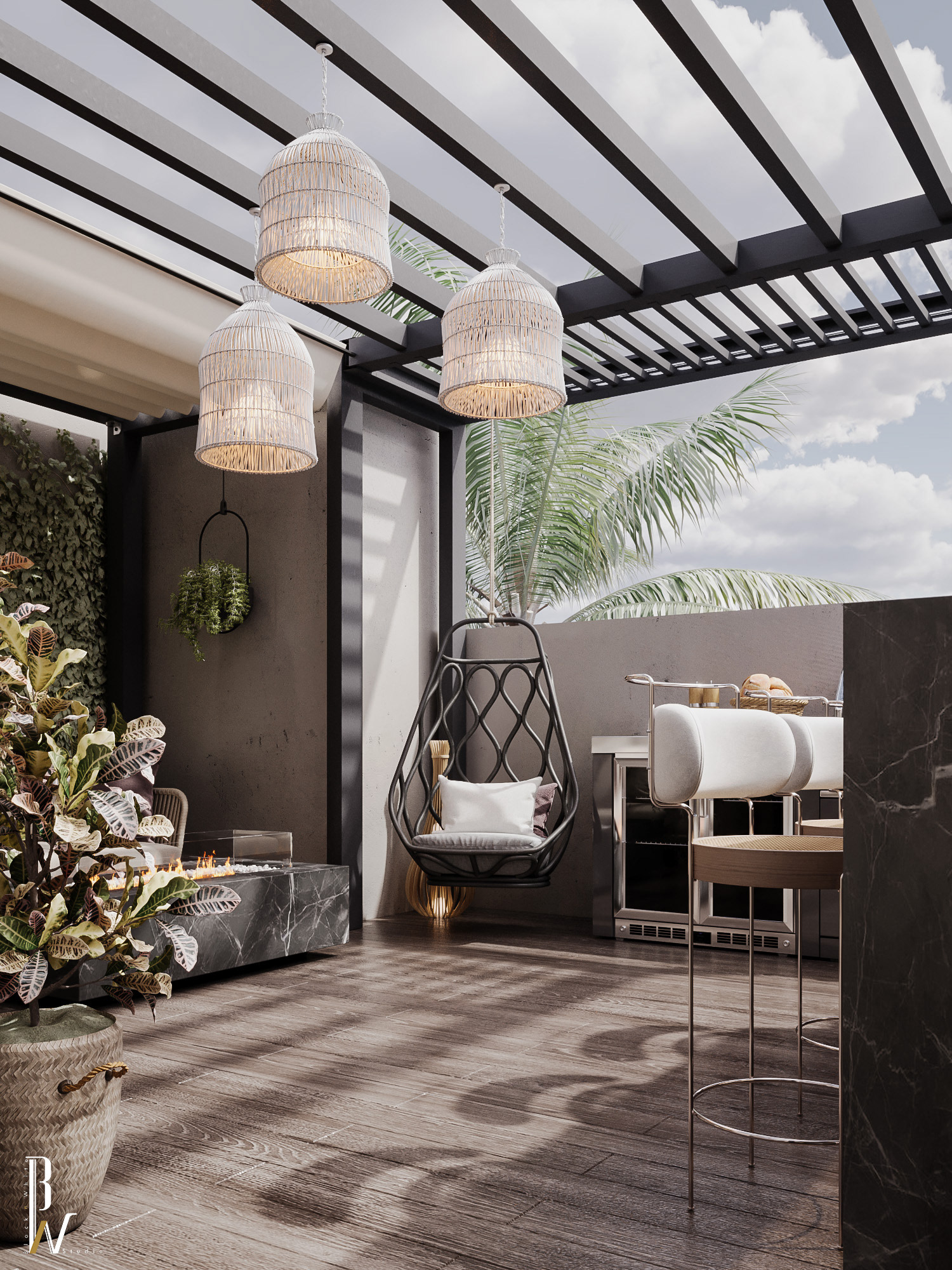 露台；平台丨Black N White-0