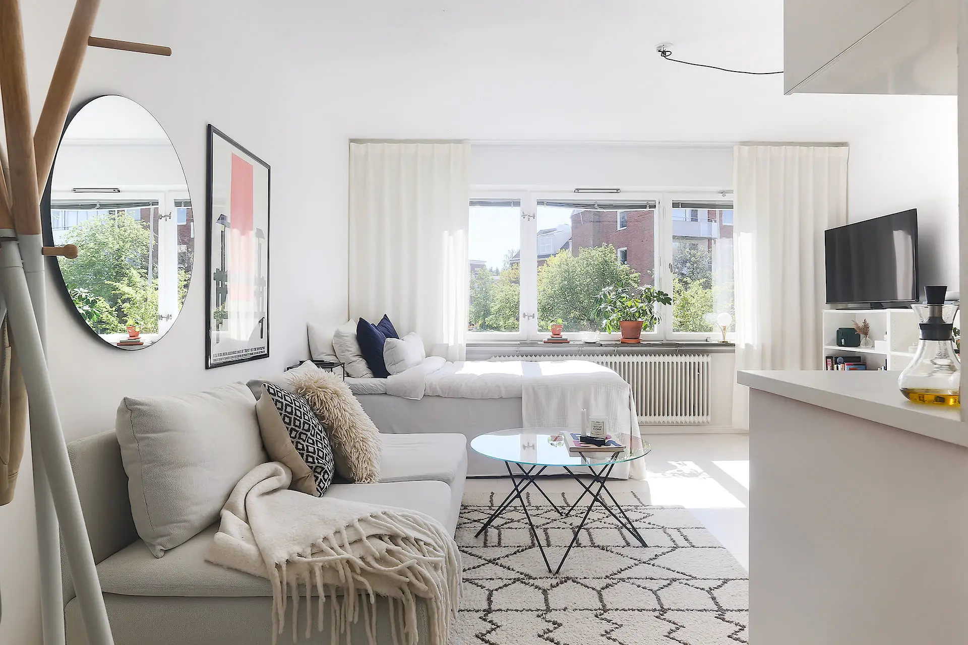 极简白调小户型，完美首次安装-3