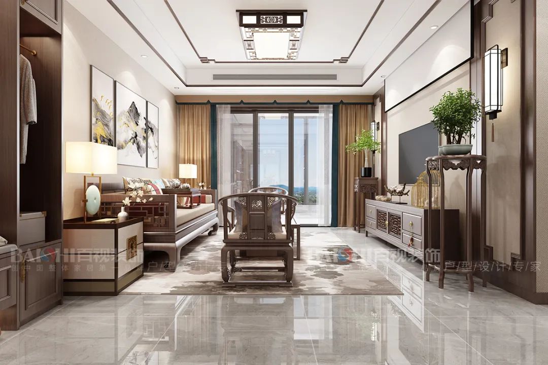 新中式风格设计案例赏析 | 东方美学与现代元素的完美融合-25