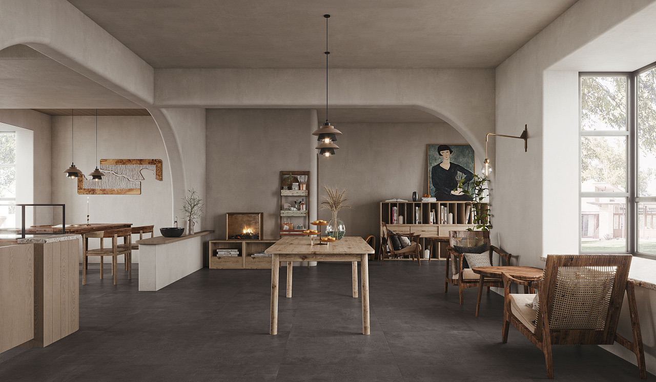 轻奢餐厅，温馨怀旧的用餐环境-1