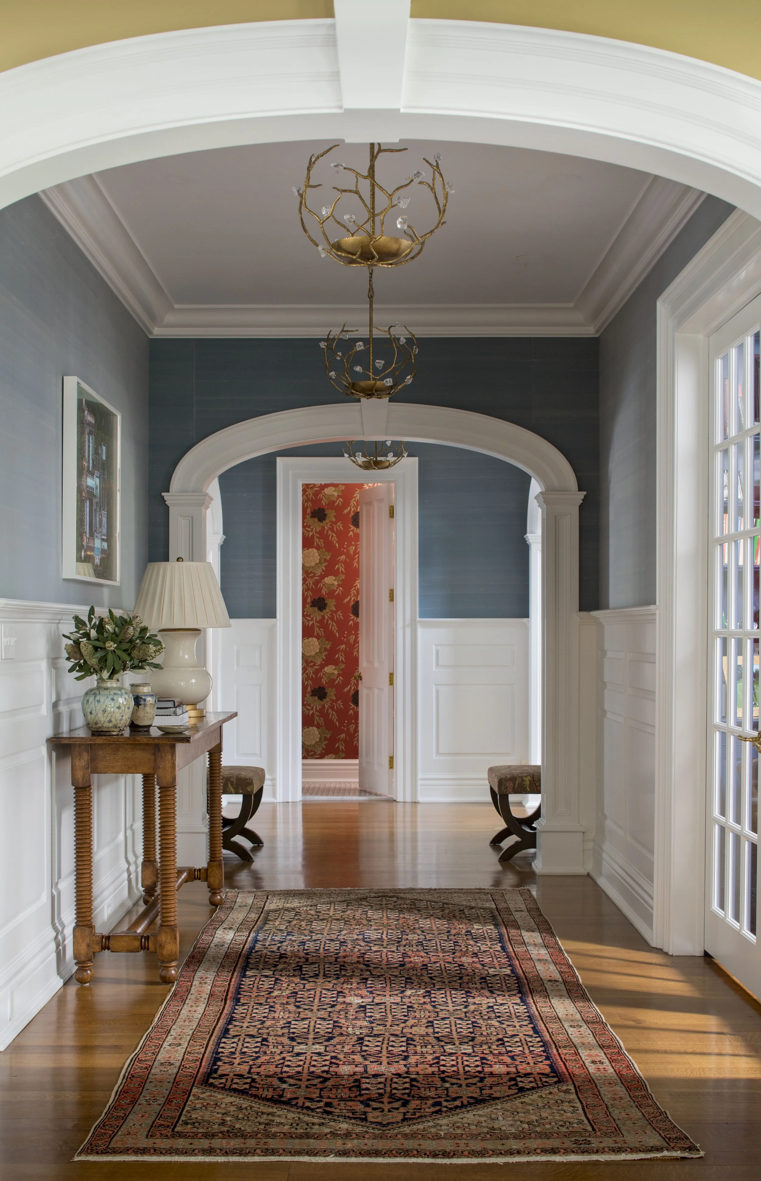 格林威治乔治王时代风格建筑（注：Greenwich是格林威治；Georgian常见指乔治王时代风格的建筑、艺术风格等，这里结合通常搭配逻辑，较合理推测为格林威治的乔治王时代风格建筑，但因缺乏更多语境，该翻译供参考） 丨Kathleen Walsh Interiors（KWI）-16