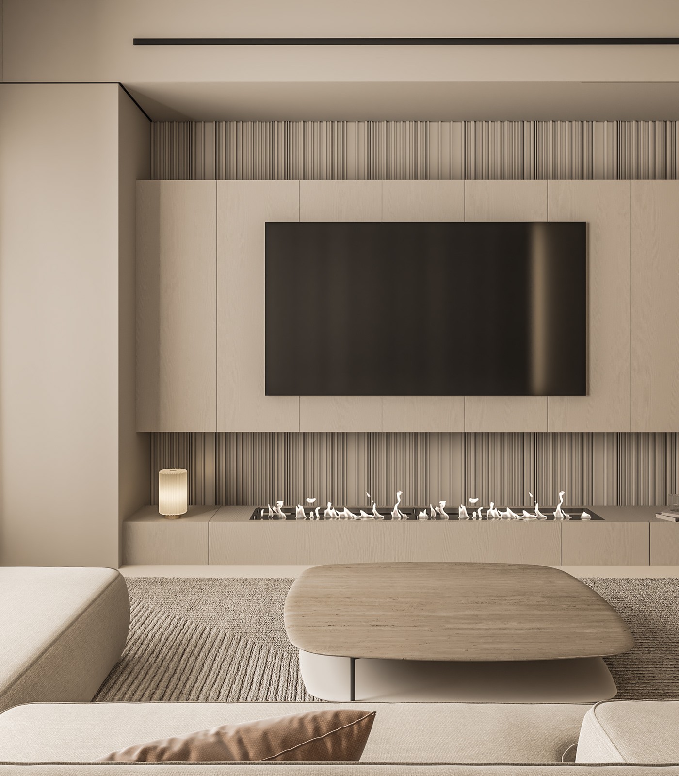 95平现代暖灰系，两居室设计！-4