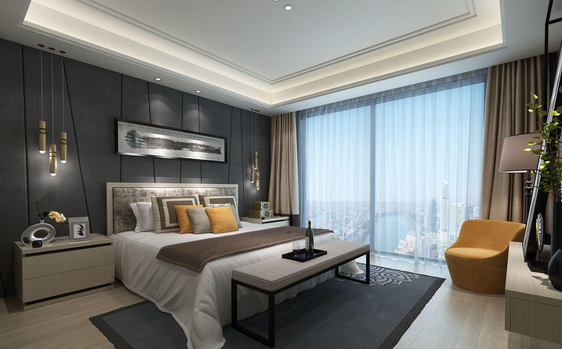 盛夏时光——简约几何客厅与实用餐厅设计-5