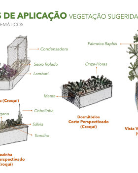 Proposta de Vegetação para Jardineiras - Projeto Thiago