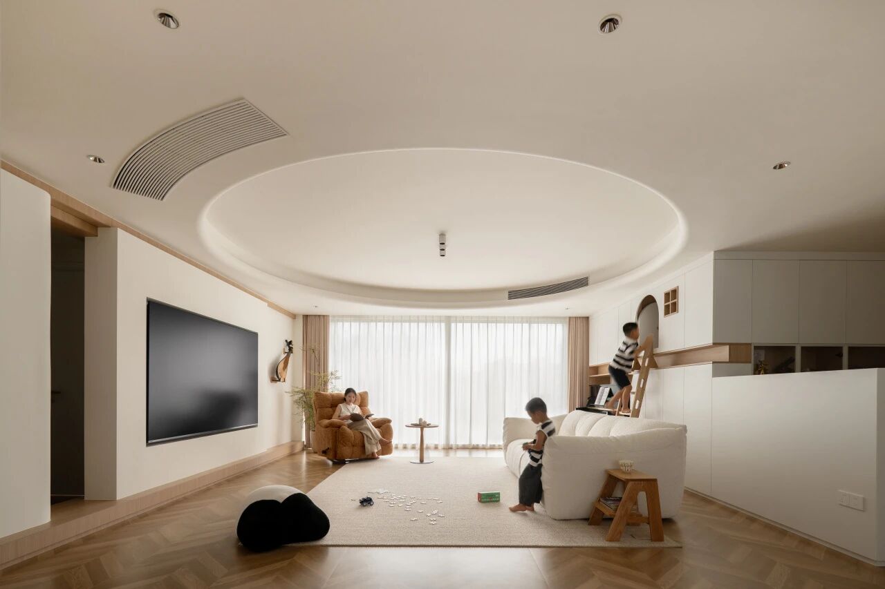 SA实景  一个会“生长”的家，用原木与暖白书写亲子陪伴的诗_20250929-15