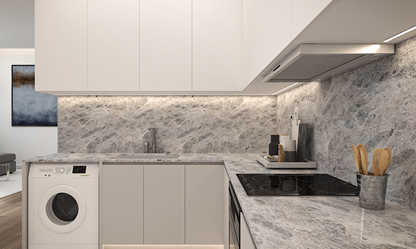 公寓·起居 厨房 用餐区丨阿联酋迪拜丨PIEAJET LIN-9