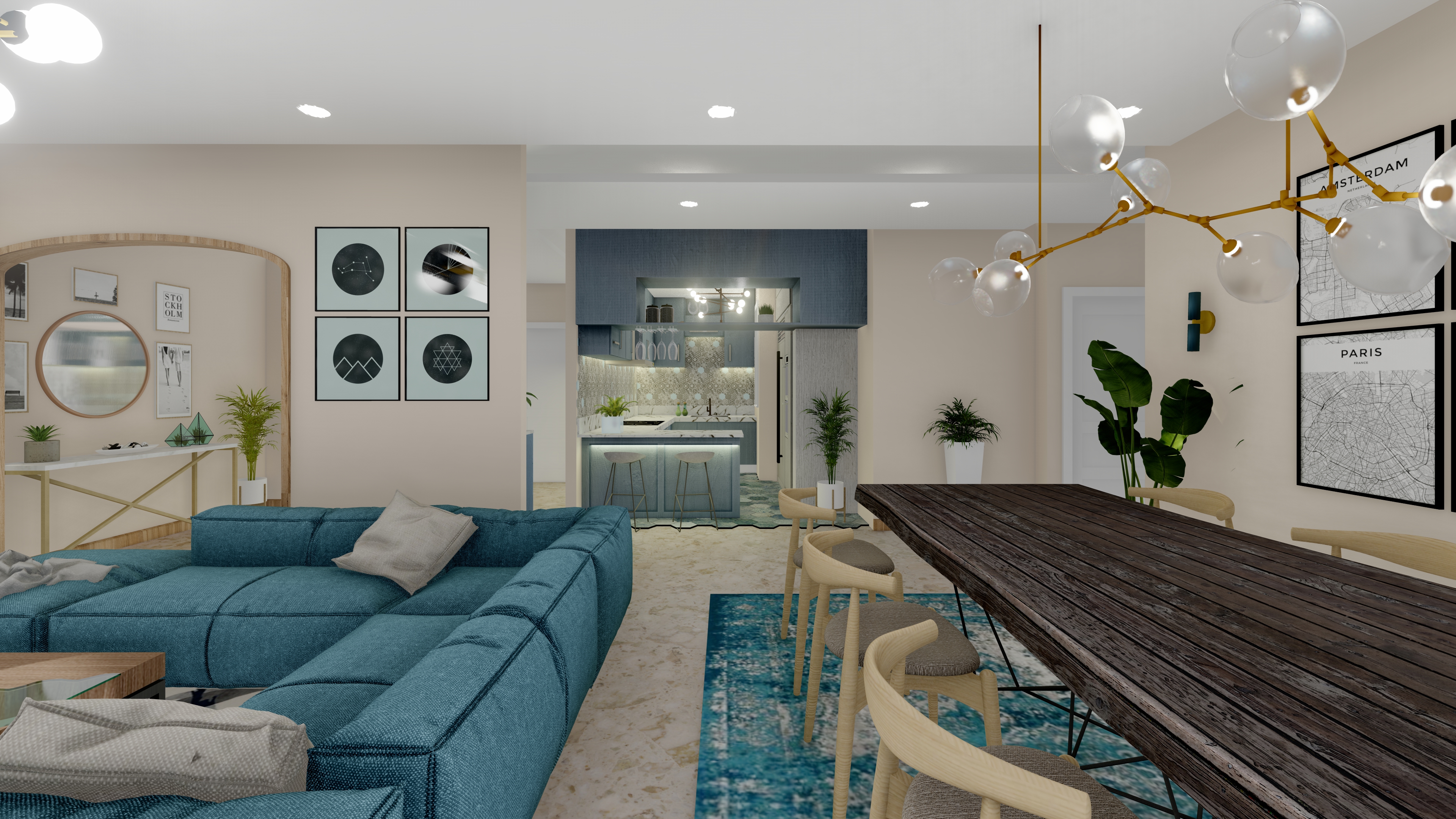 Interior & Landscape Design of A.B.K-3