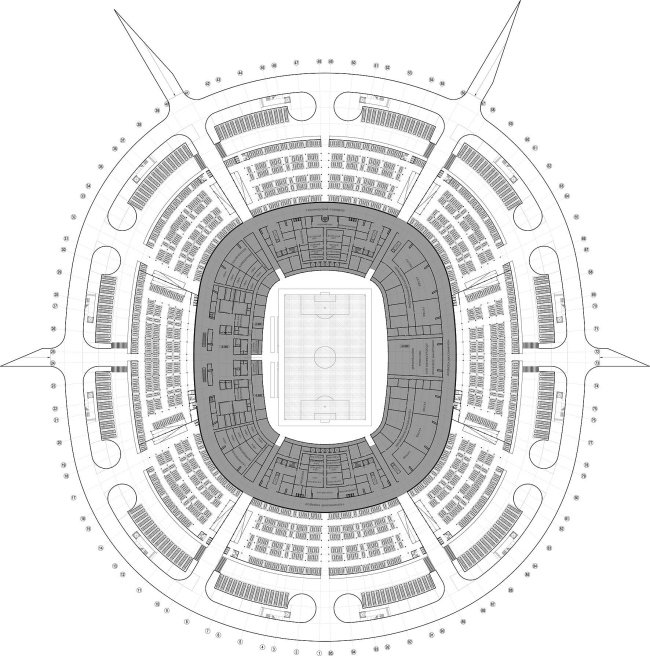下诺夫哥罗德5万人足球场丨俄罗斯诺夫哥罗德丨“Studio 44”（设计团队成员众多）-57