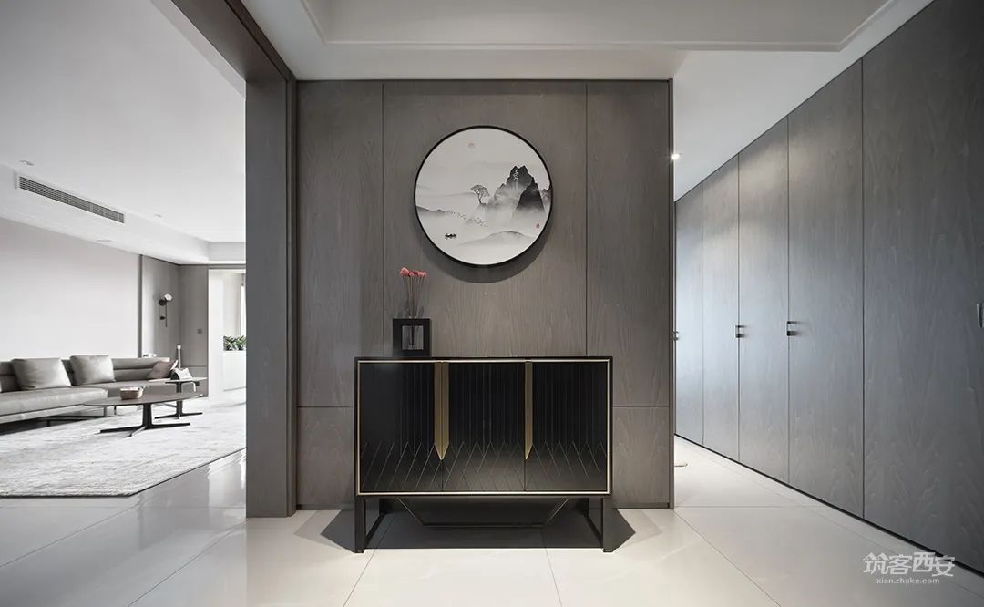 “哑”致拾光 · 现代简约大平层私宅设计丨中国西安丨陈辉设计-8