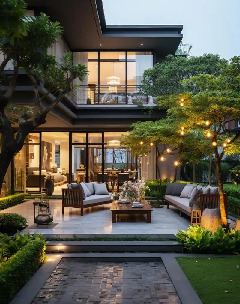 现代简约庭院设计-38