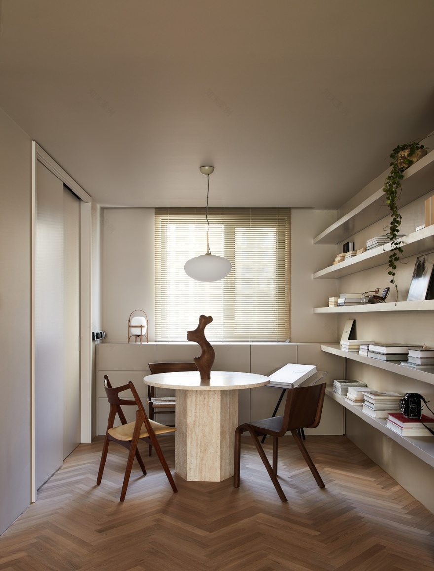 奶油复古感公寓丨中国北京-46