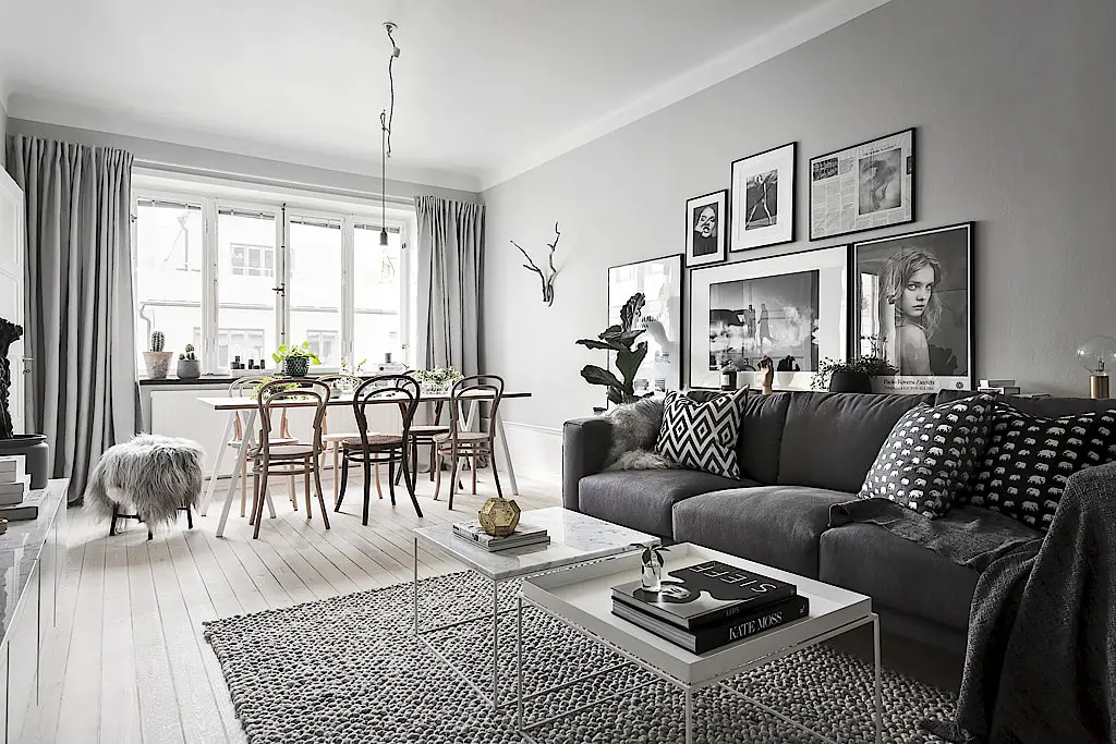 北欧小户型的灰色魅力-7