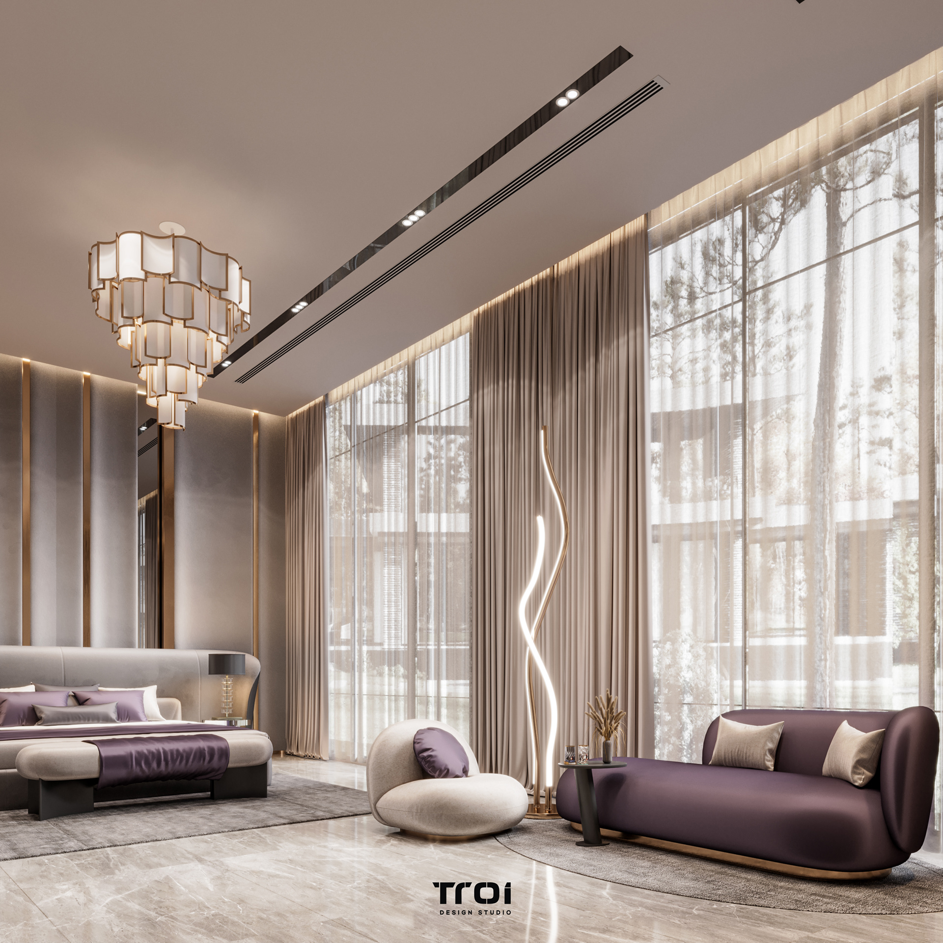 主卧室丨Oman丨Troi Design Studio-12