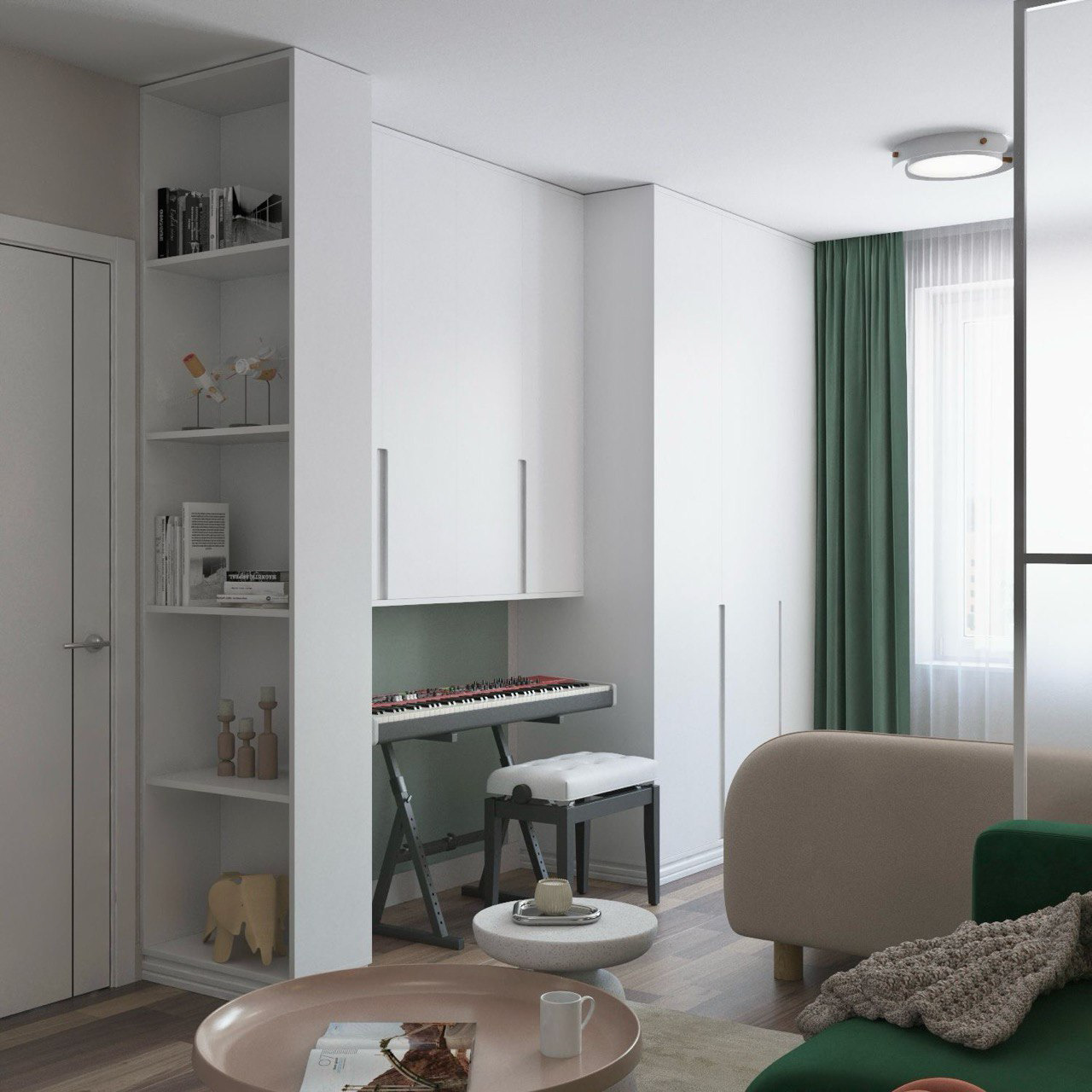 72平方米三居室公寓设计项目-11