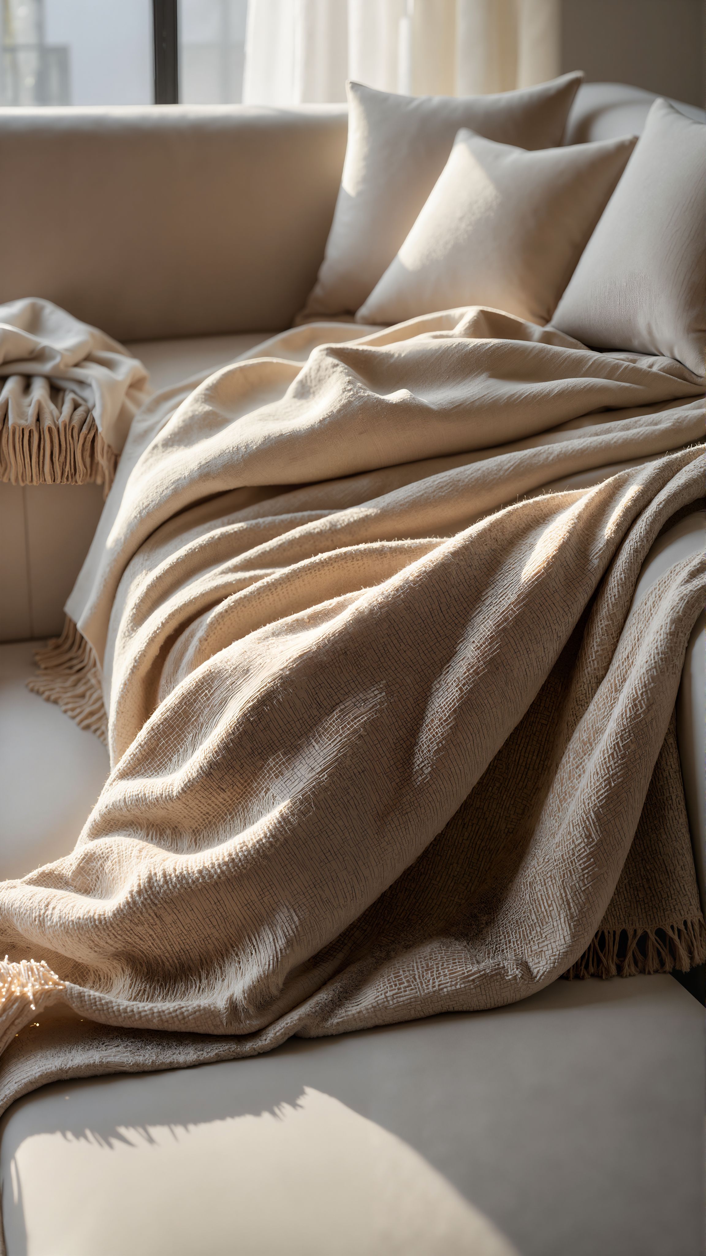 奶油色与木纹共舞:治愈系客厅光影魔术-12