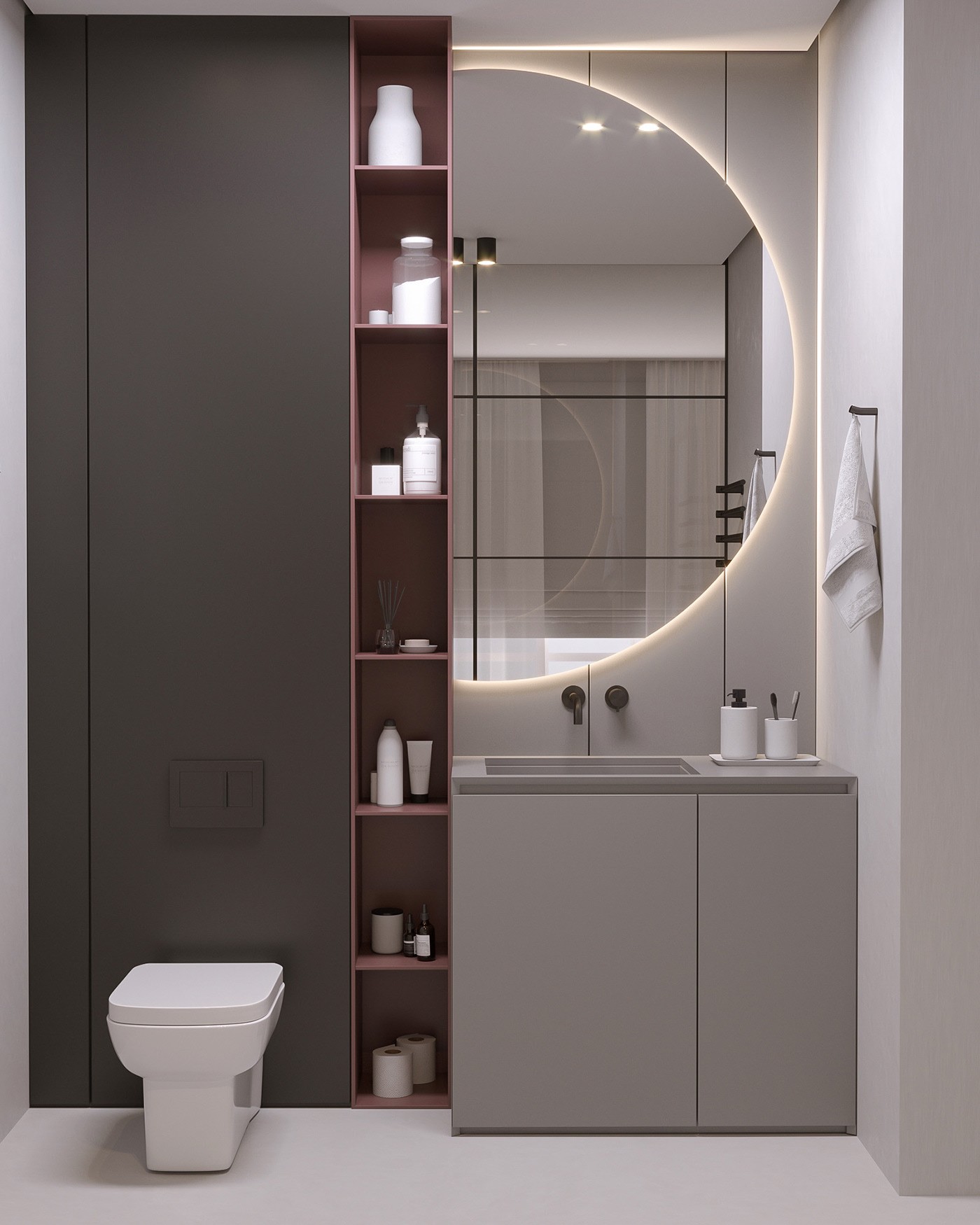 60㎡小空间公寓设计 邂逅轻柔质感，至臻至美的-19