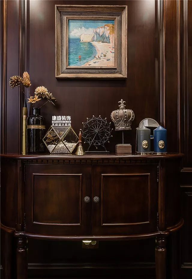 康盛装饰┃180㎡美式复古私宅·一步一景的视觉盛宴-75