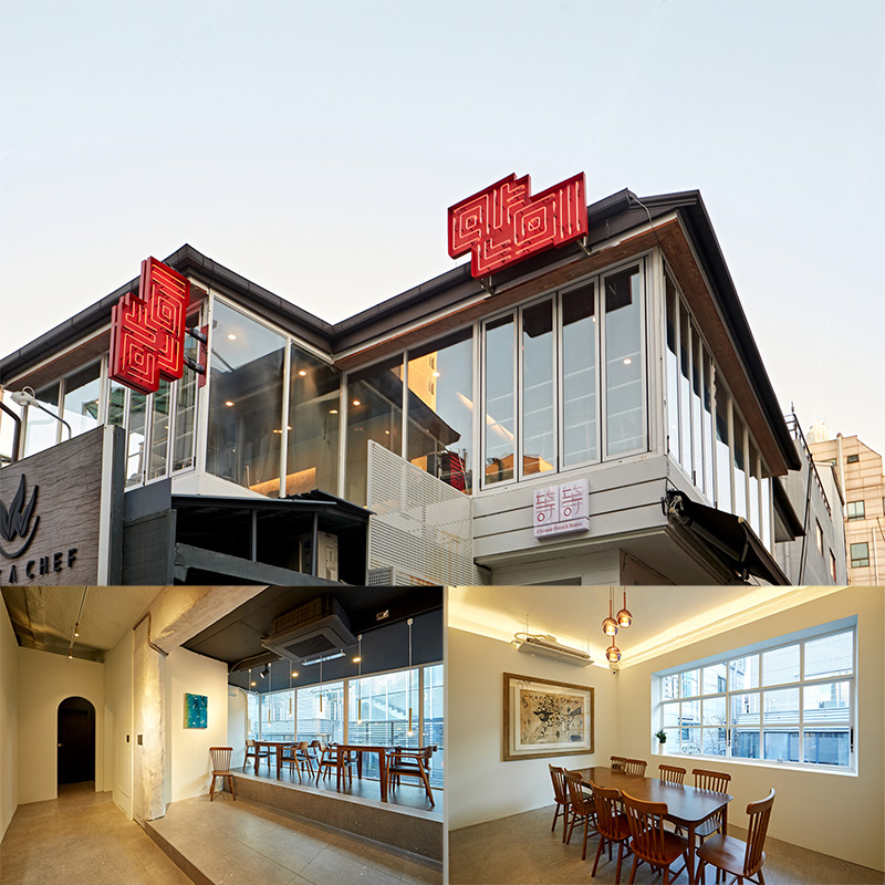 韩国设计师打造的清新韩式餐厅-1