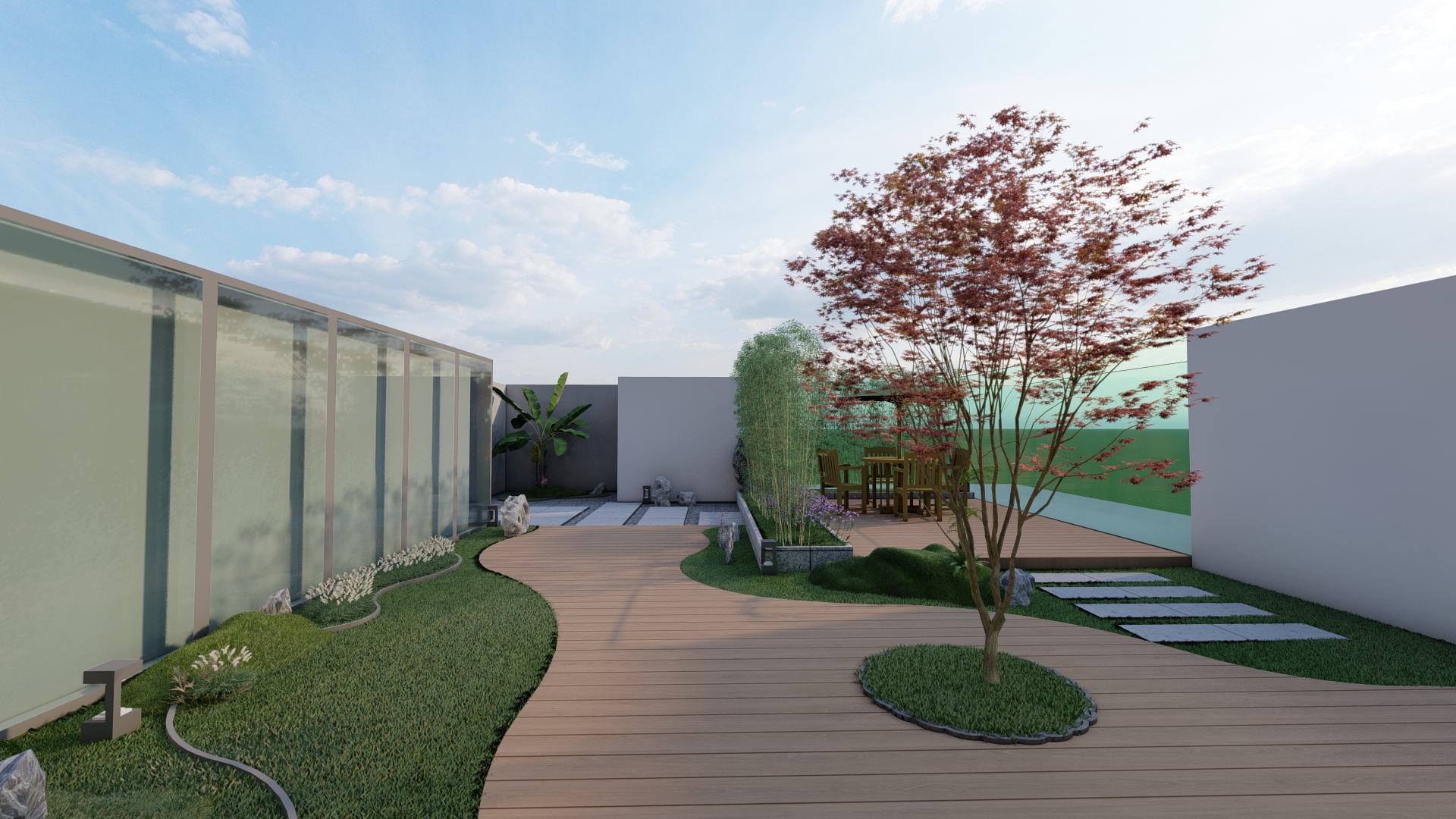 现代简约风格庭院设计-14