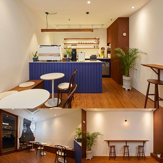 7 坪清新简约咖啡馆设计，诠释白色与木质之美-1