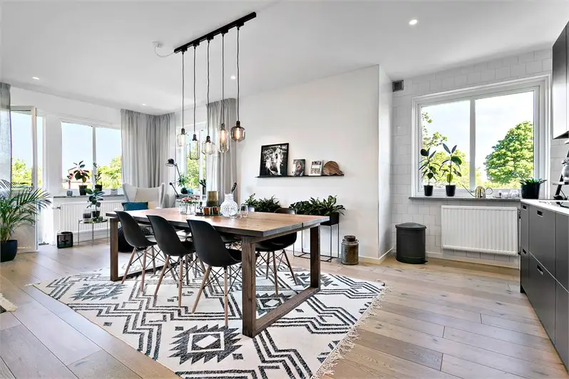 瑞典 92 平米三室一厅工业风公寓-8