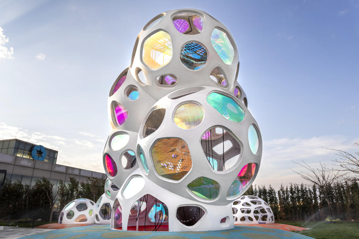 马尔马拉广场云团游戏装置-8