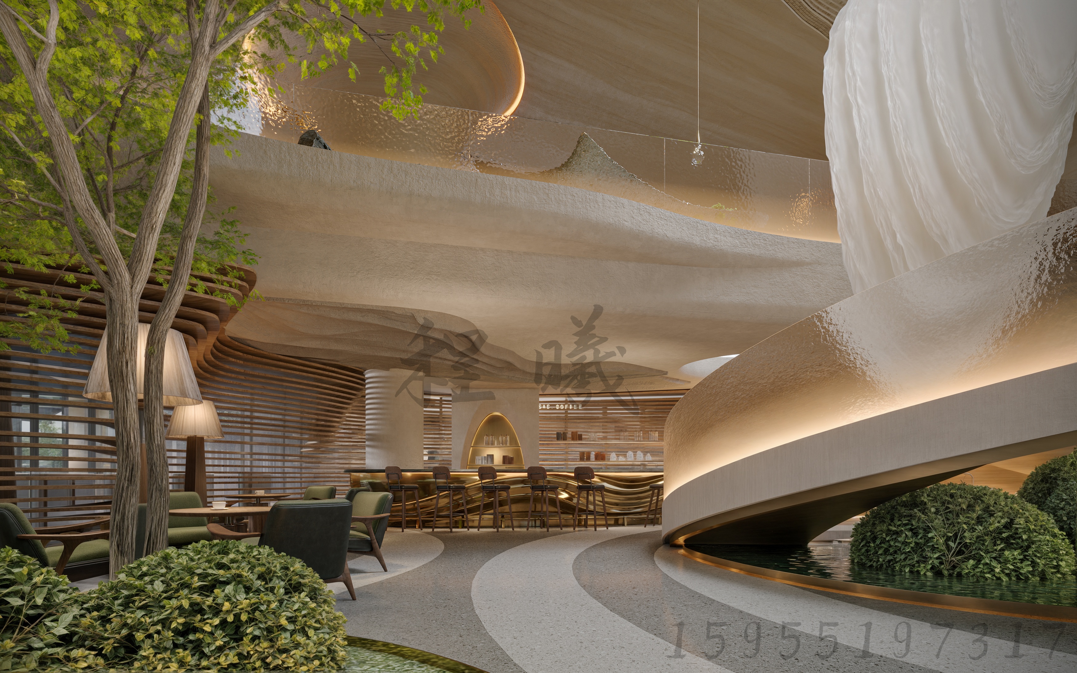 酒店异形接待大厅-7