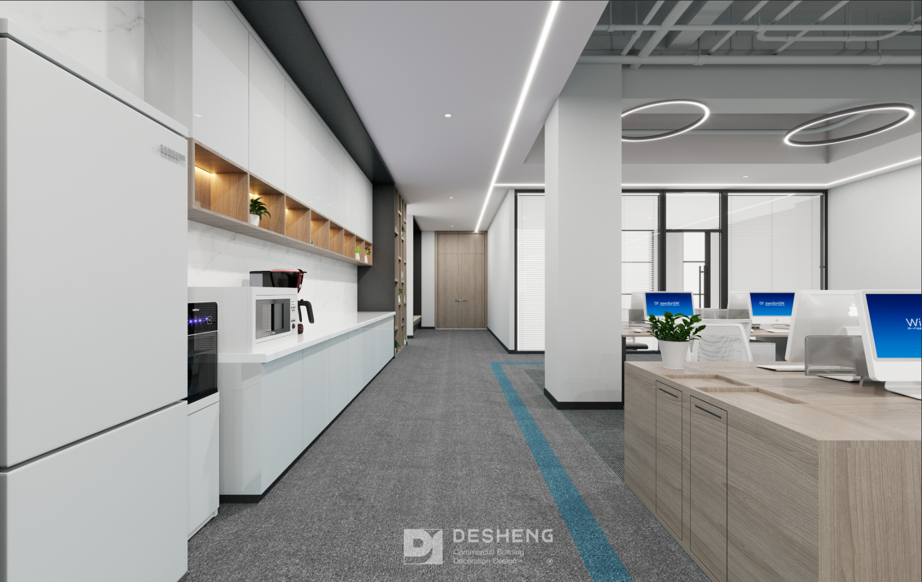 德盛装饰办公室装修作品-云潼科技-4