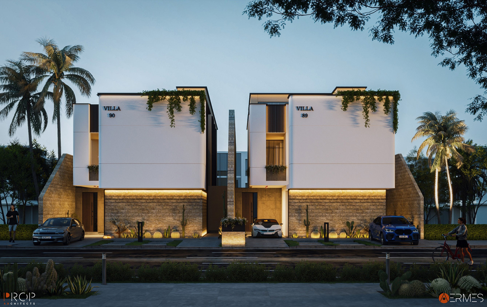 别墅外观丨沙特阿拉伯丨PROP & AERMES ARCHITECTS-15