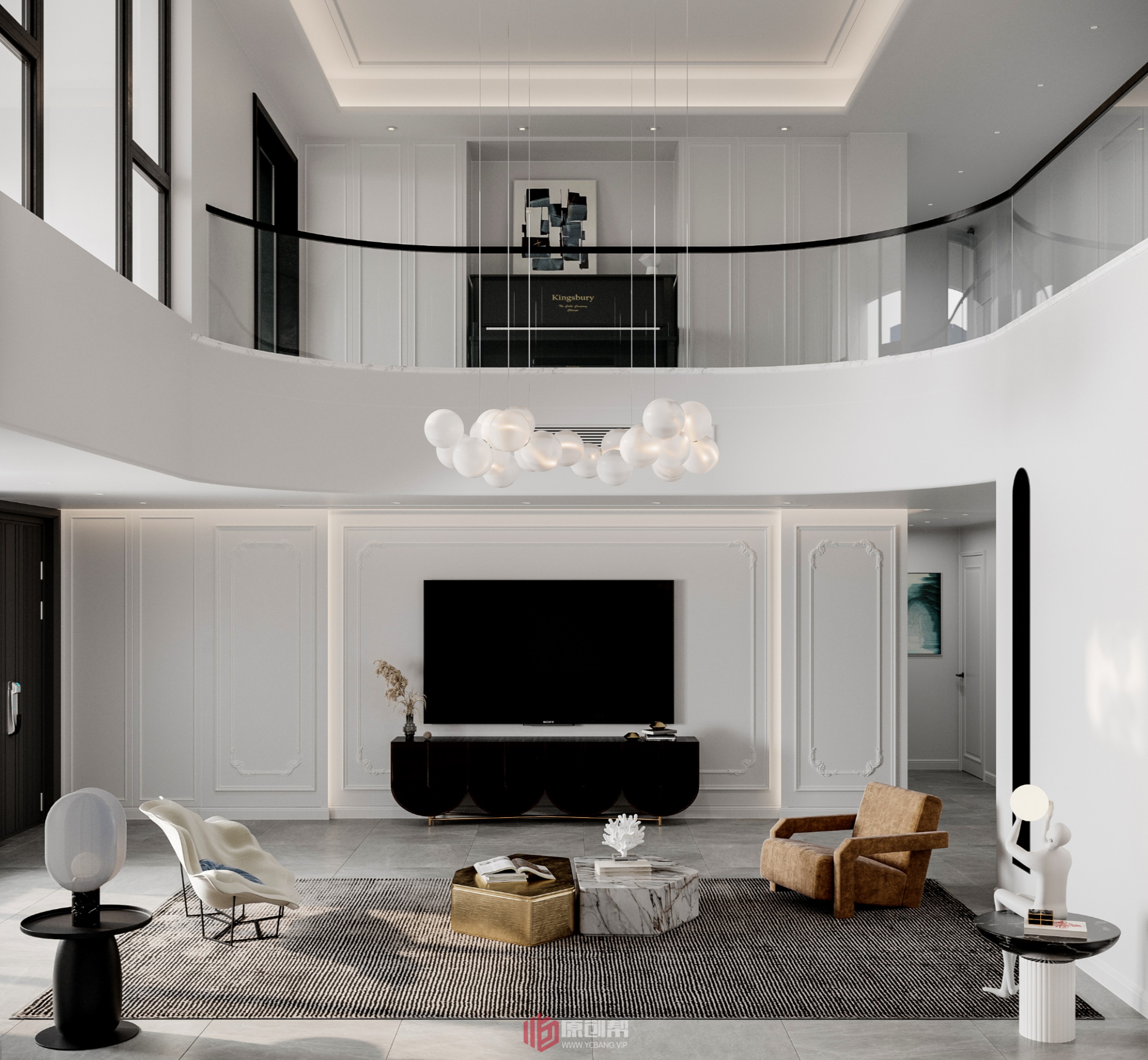 法式别墅设计丨MR.HEDesign何皓作品-5