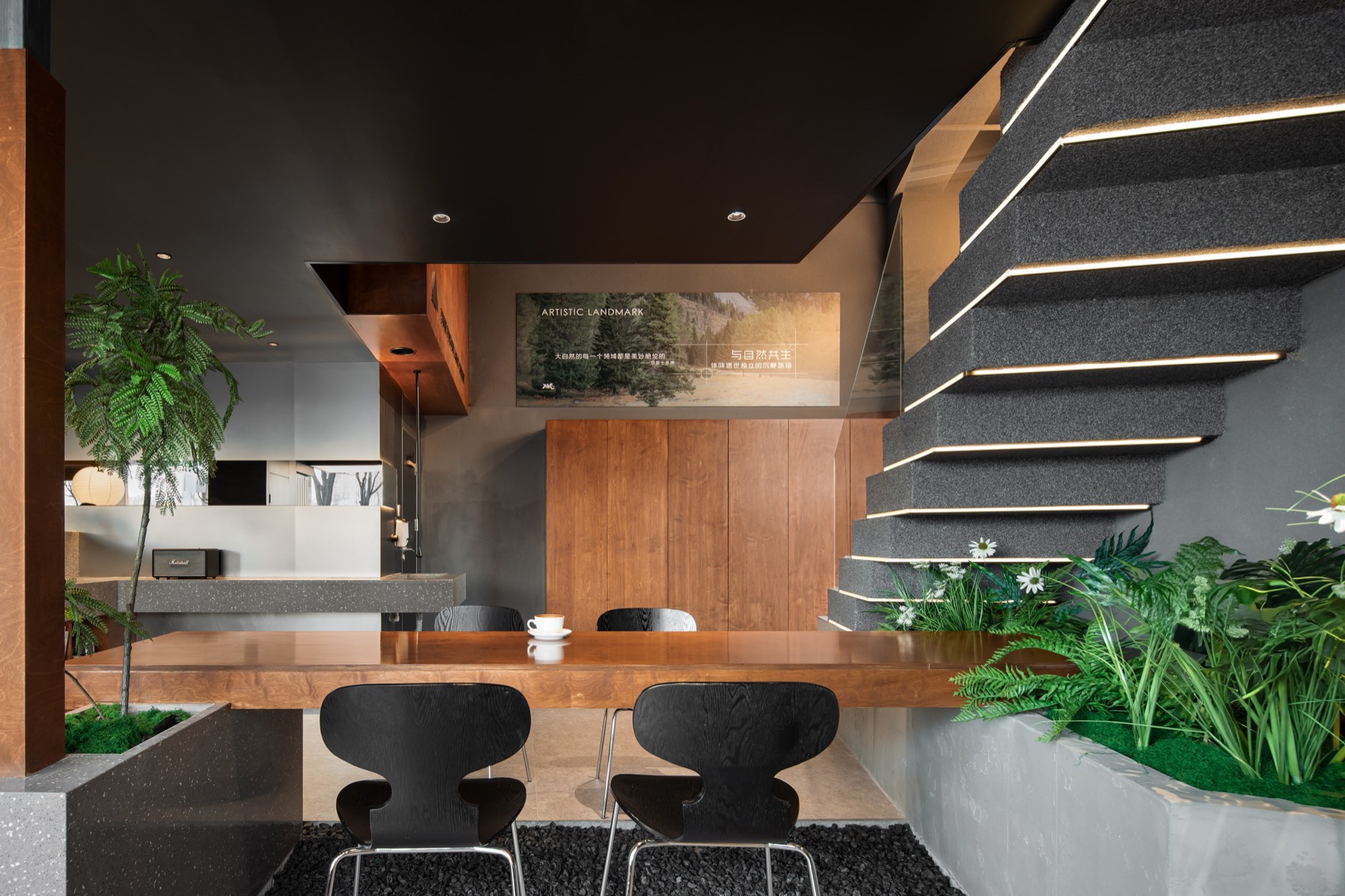 YIHE一合轻食餐厅丨中国太原丨斑斓空间设计-12