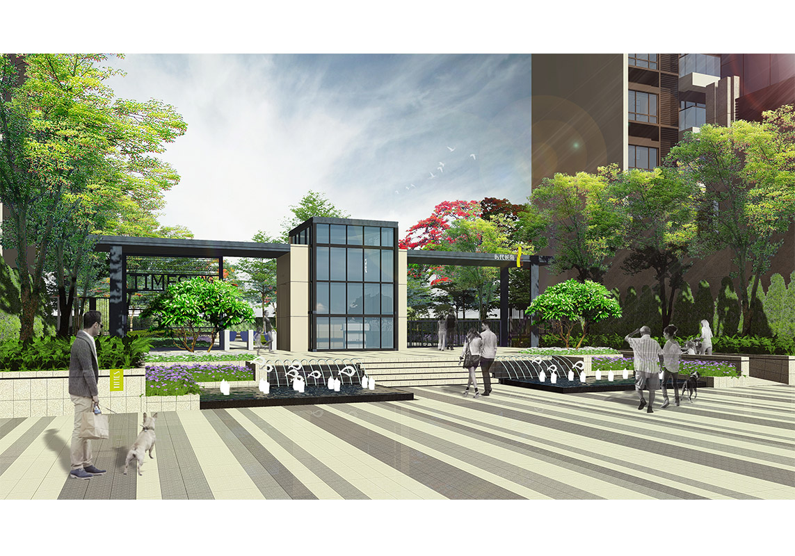 广州南沙时代长岛现代简约景观设计-7