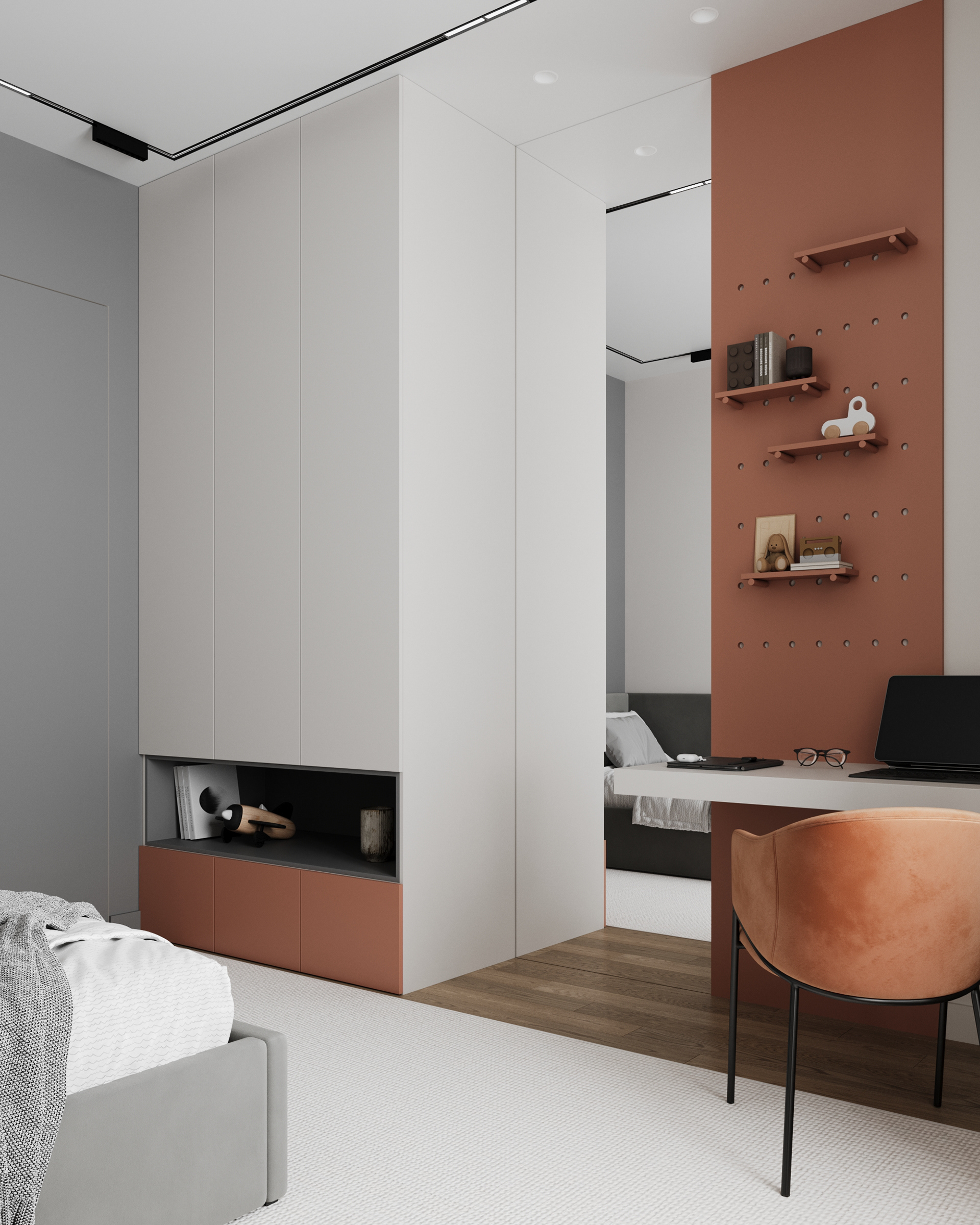 莫斯科节日公园公寓室内设计丨俄罗斯莫斯科丨Valeria E.（Валерия Е.）-9