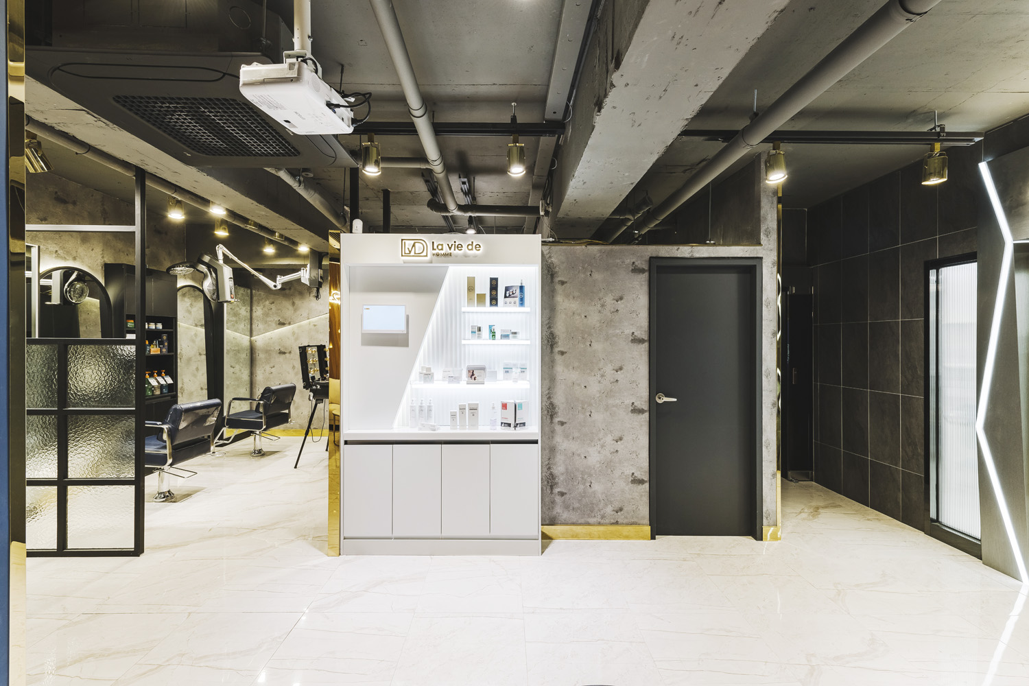 29 平男性美容院，简约奢华的全套空间设计-6