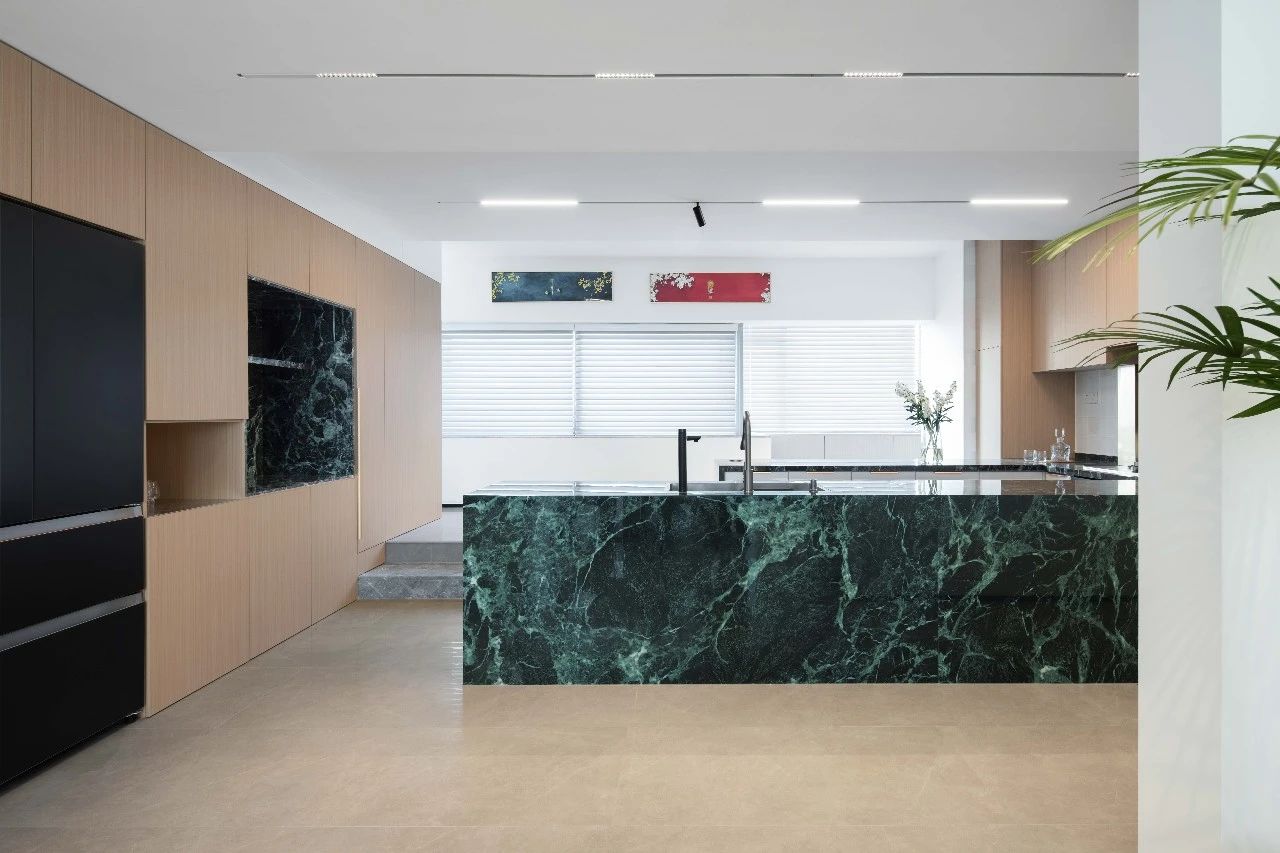 青花瓷中式与现代风格的碰撞大平层丨中国北京丨艾德诺特（北京）设计顾问有限公司-14