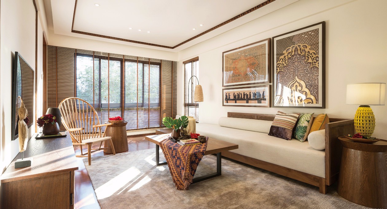 90㎡东南亚风昆明东盟森林B2户型示范单位 5+2设计-3