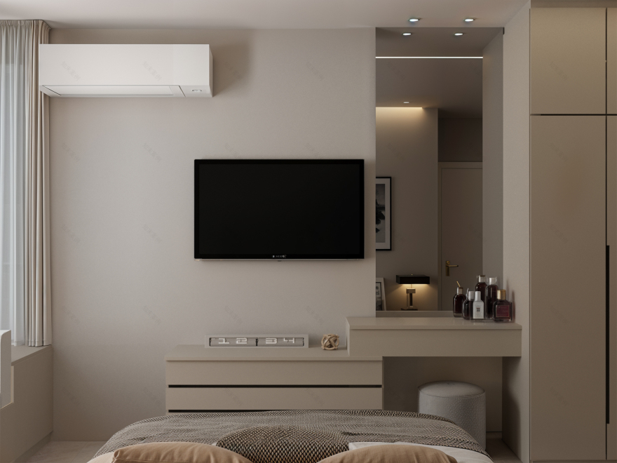 Modern Minimalist bedroom with Scandinavian Influence-11