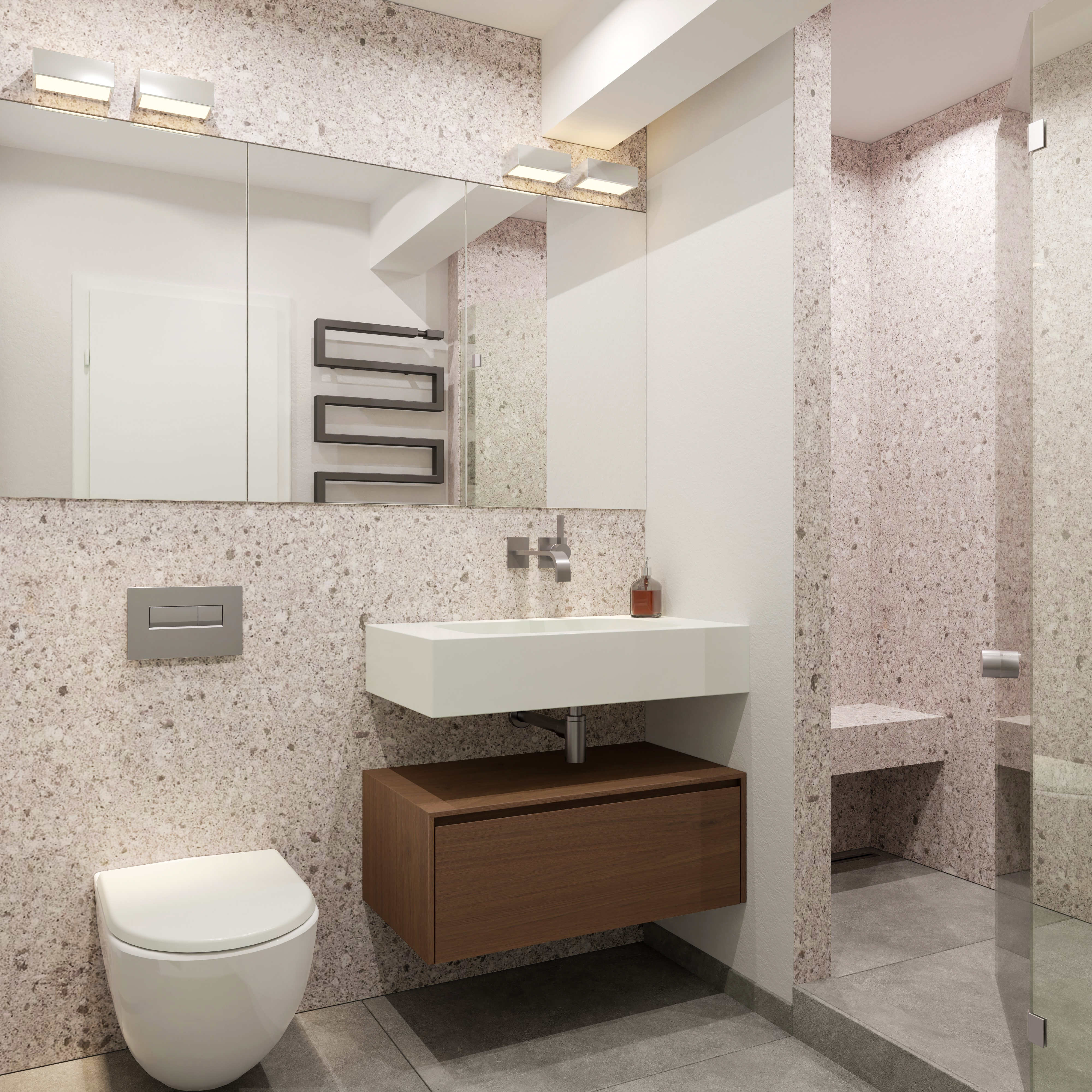 Masterbad & WC 室内设计丨Marc Mates‐Innenarchitektur-11