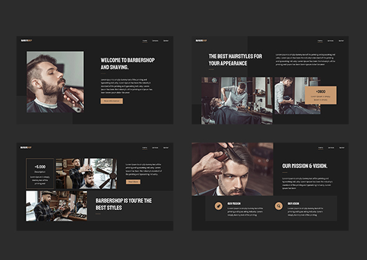 理发店演示模板-4