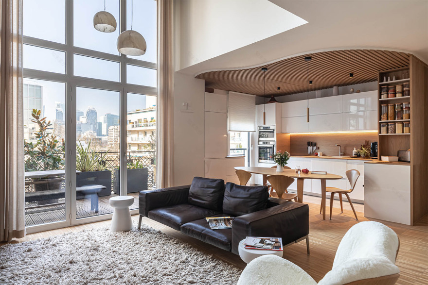 Neuilly sur Seine公寓复式翻新丨Tiffany Fayolle-4