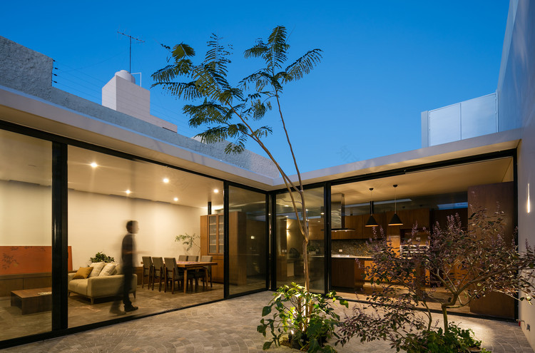 墨西哥钢琴家之家的天空景观与自然融合设计-16