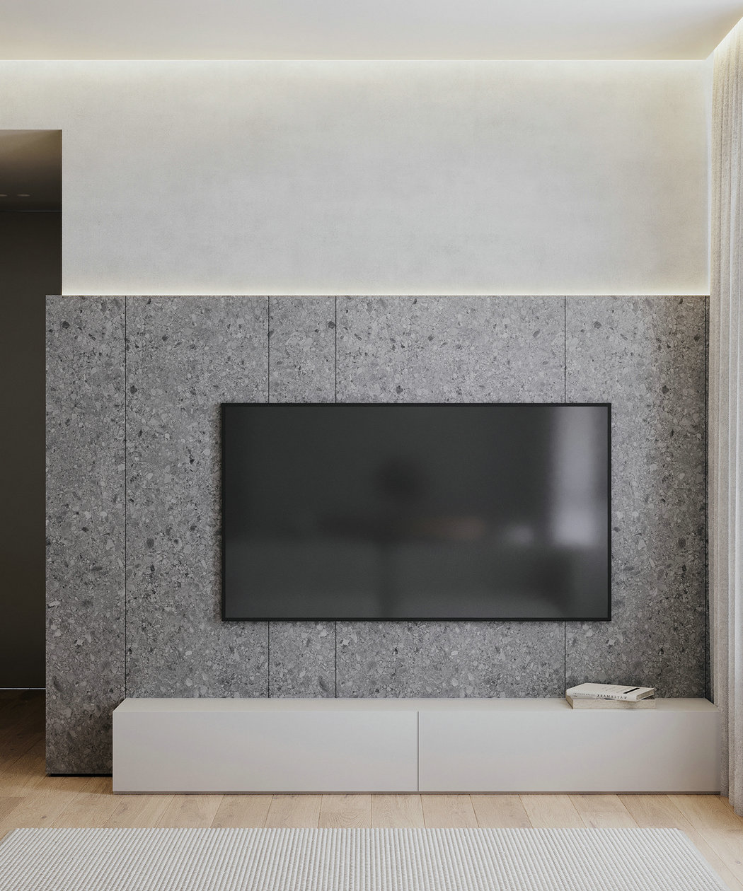 95㎡简约风公寓设计-3