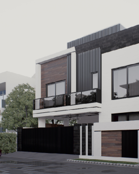 Modern House Exterior Rendering