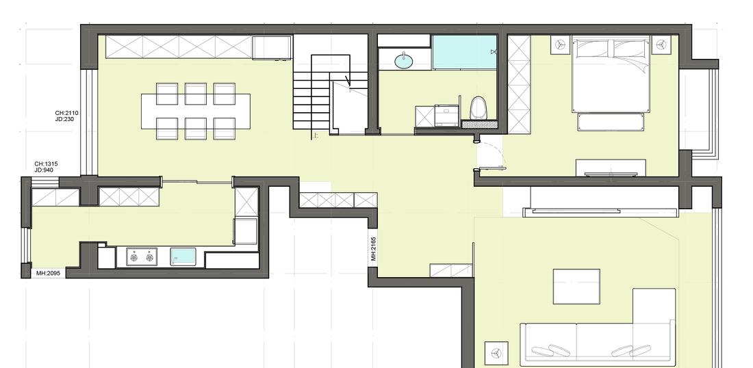 现代轻奢复式住宅设计-19