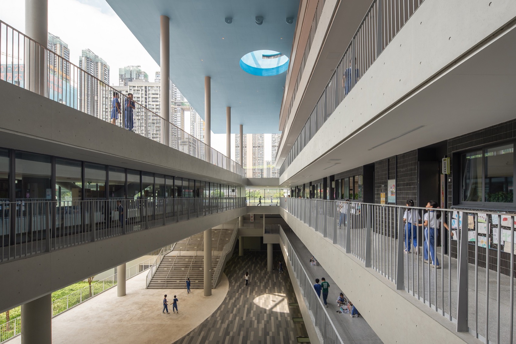 深圳福田绿洲小学丨中国深圳丨悉地国际东西影工作室-74