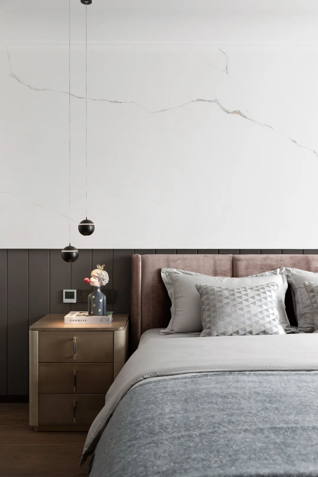 山水国际 · 现代轻奢的宁静家居空间丨中国杭州丨品冠设计-22