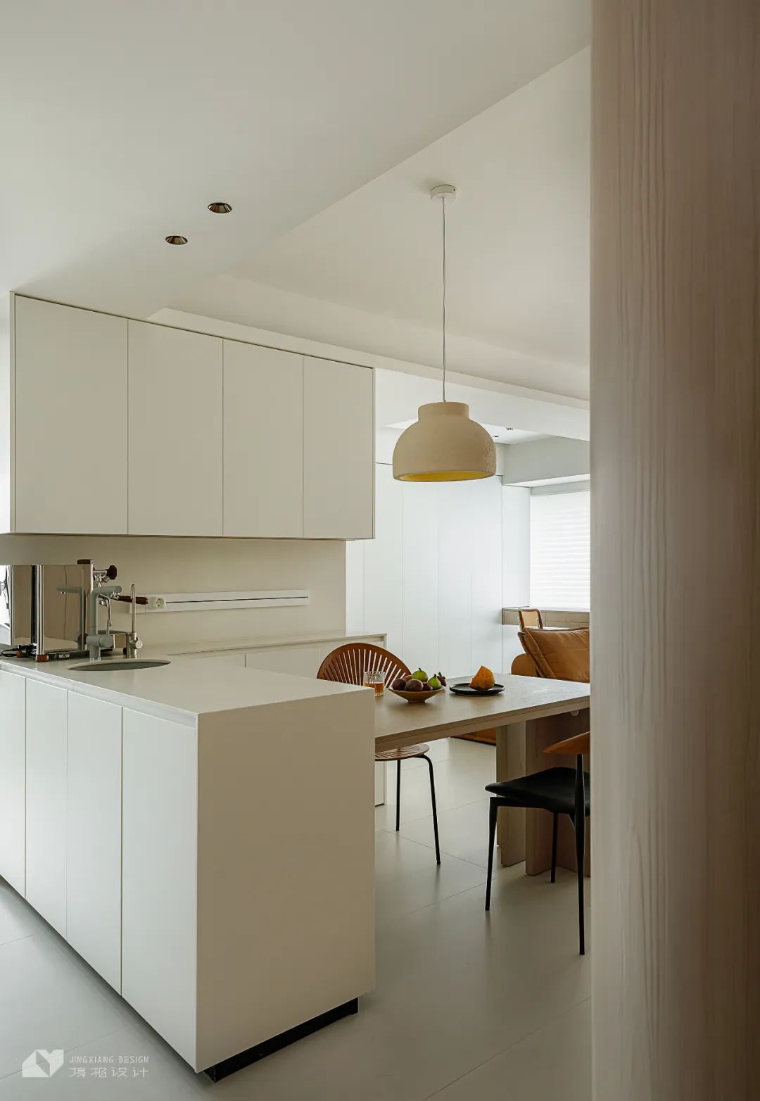 璞境 · 简约奶油侘寂风,纯净空间的艺术探索丨中国深圳丨深圳境相设计-36