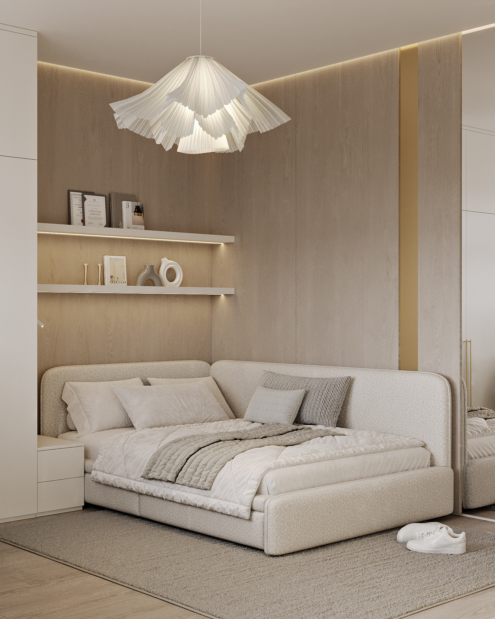 私人住宅里的女孩房间丨LV Interiors-10