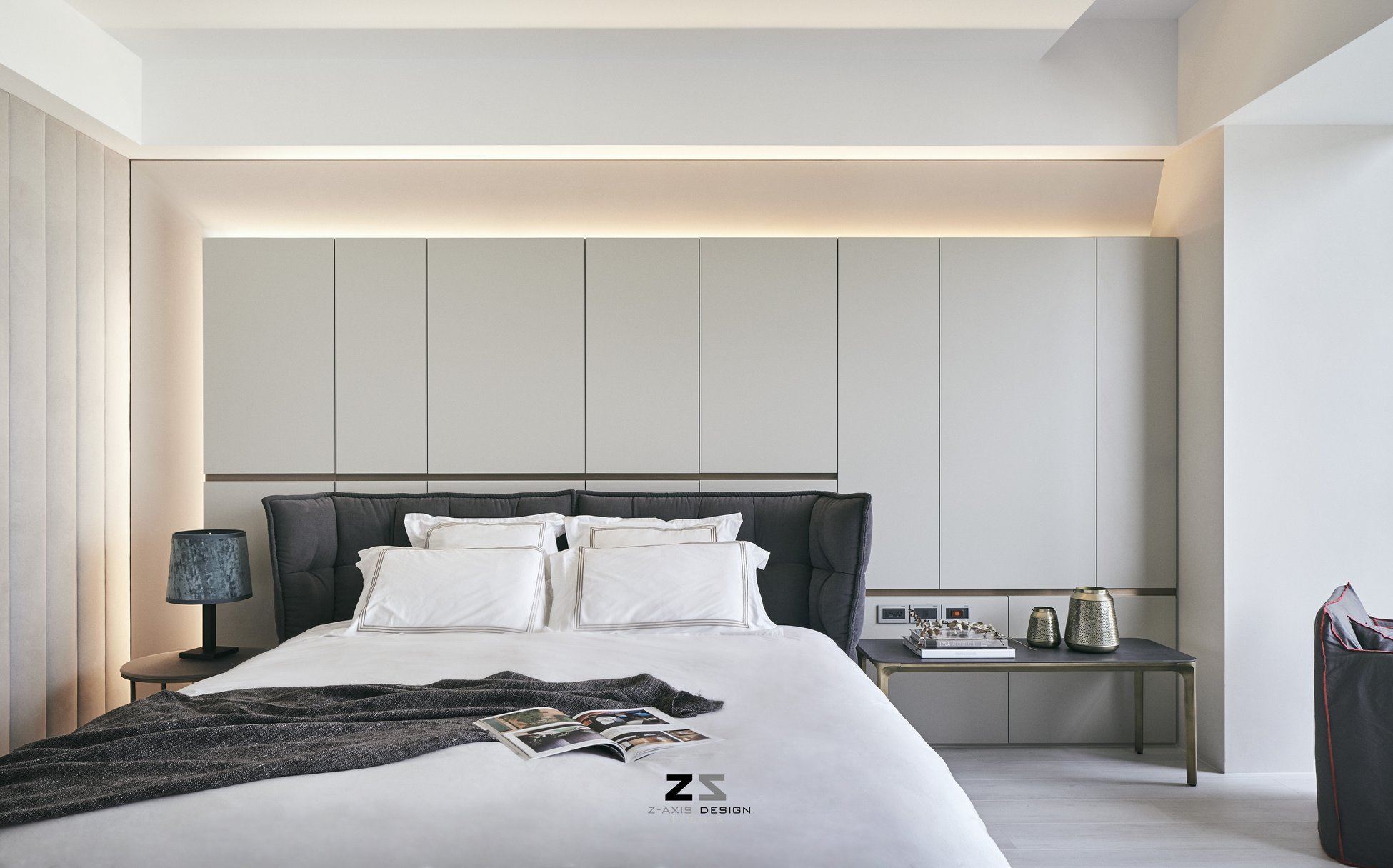 台中 L 宅 | 灰色调 Z 轴空间设计，双向沙发打造趣味动线-25