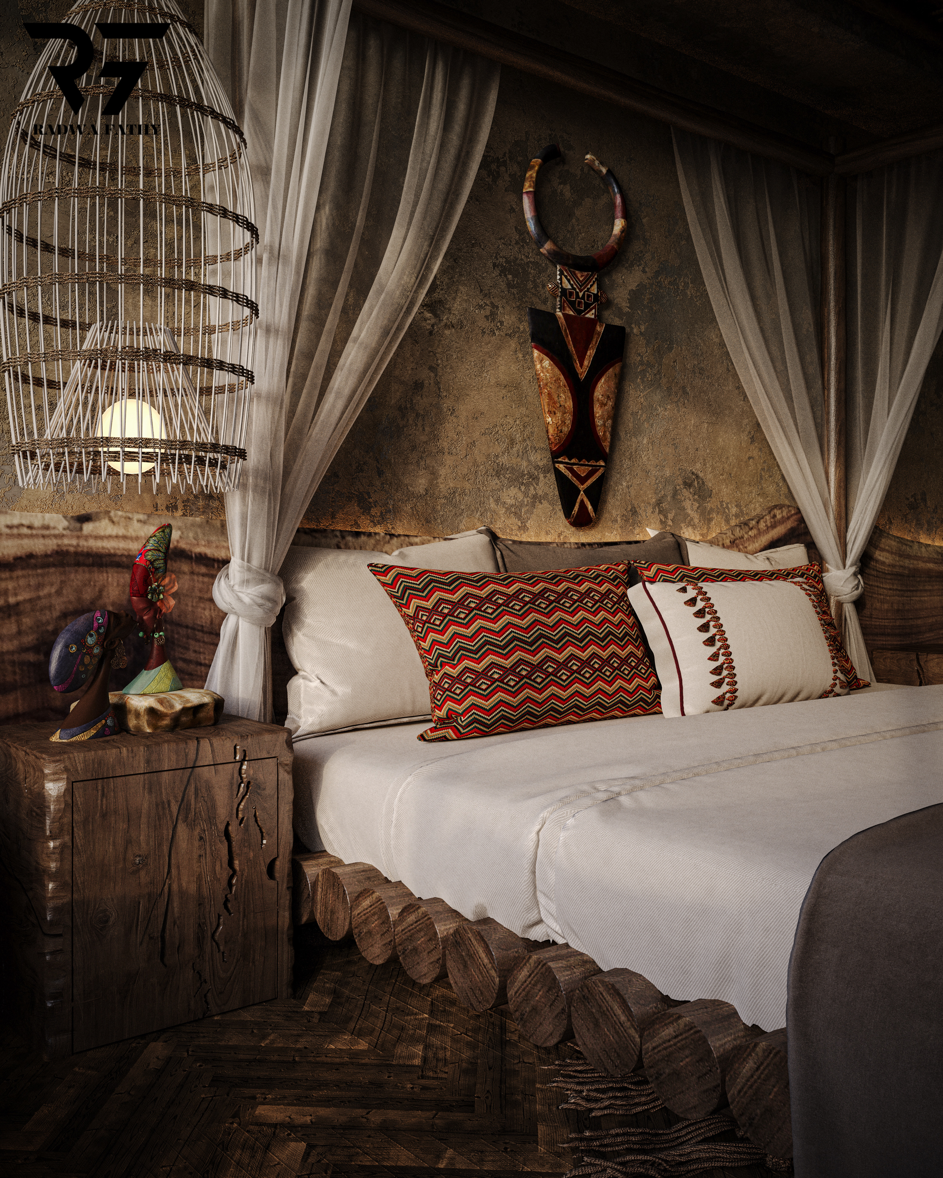 African bedroom-8